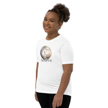 Load image into Gallery viewer, Believe: Step to Your Power Youth Short Sleeve T-Shirt
