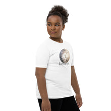 Load image into Gallery viewer, Believe: Step to Your Power Youth Short Sleeve T-Shirt
